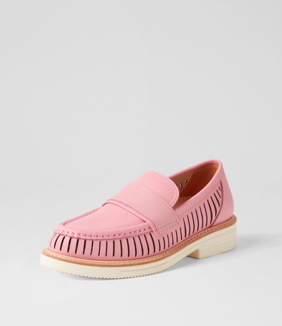 Shoes ROLLIE | Loafer Rise Vent Pink Pop Leather Loafers