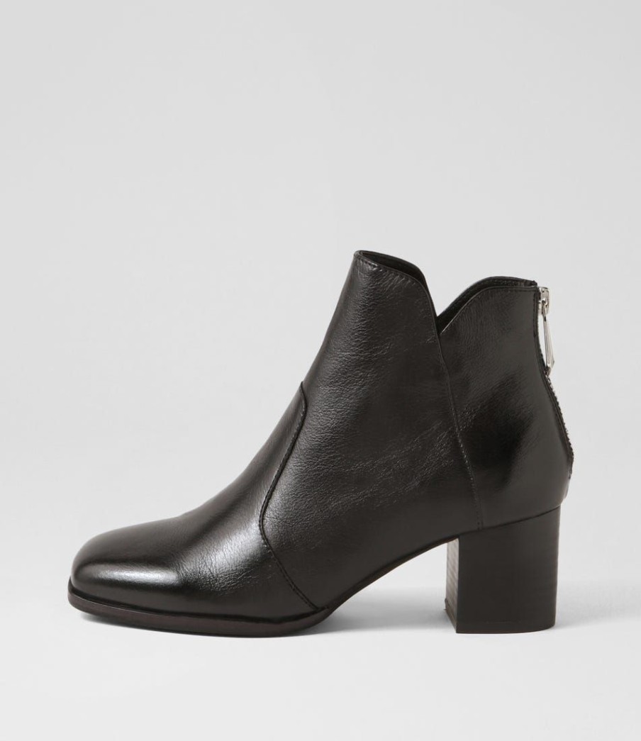 Shoes DJANGO & JULIETTE | Vascal Black Leather Ankle Boots