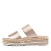 Shoes DJANGO & JULIETTE | Agota Platino Platino Rope Leather Slides