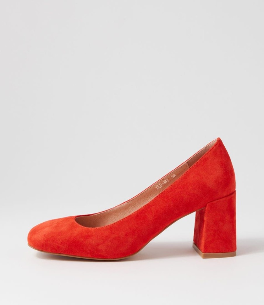 Shoes MOLLINI | Ted Orange Suede Heels