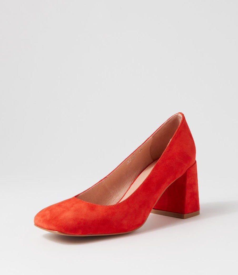 Shoes MOLLINI | Ted Orange Suede Heels