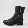 Shoes DJANGO & JULIETTE | Renu Black Leather Ankle Boots