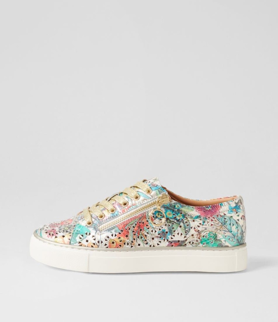 Shoes ZIERA | Pandoe Xf Spring Garden Leather Sneakers