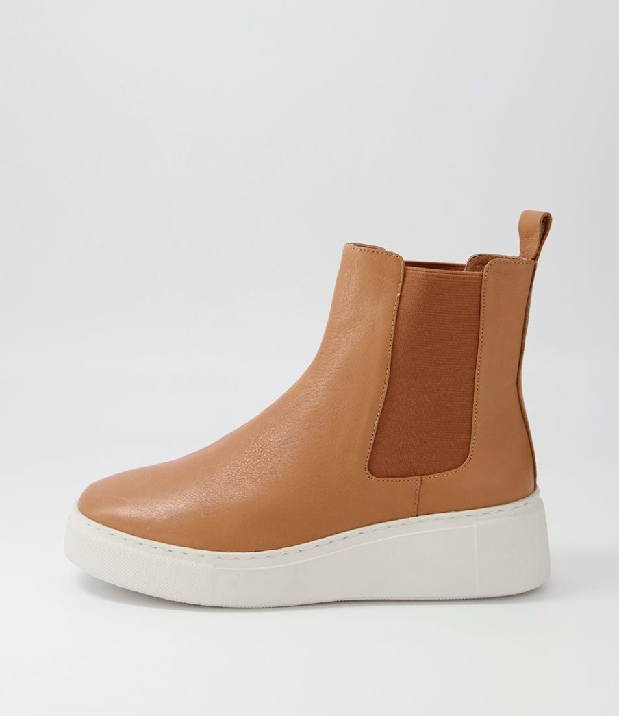 Shoes DJANGO & JULIETTE | Yestin Scotch Vanilla Leather Chelsea Boots