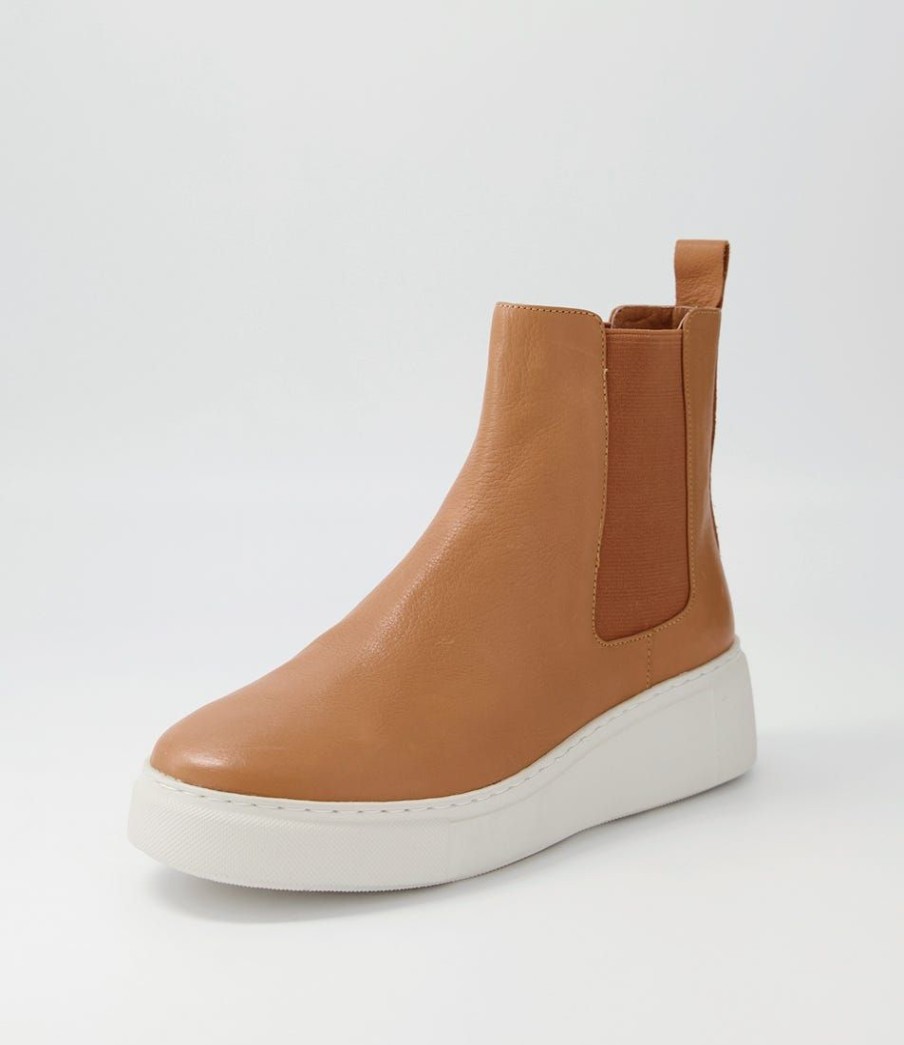 Shoes DJANGO & JULIETTE | Yestin Scotch Vanilla Leather Chelsea Boots