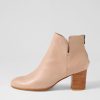 Shoes DJANGO & JULIETTE | Duriel Cafe Natural Heel Leather Ankle Boots