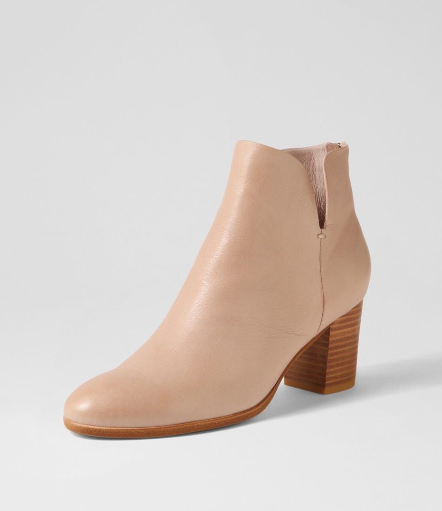 Shoes DJANGO & JULIETTE | Duriel Cafe Natural Heel Leather Ankle Boots