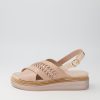 Shoes DJANGO & JULIETTE | Rawal Cafe Pale Rose Gold Leather Sandals