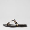 Shoes MOLLINI | Antina Black Leather Slides