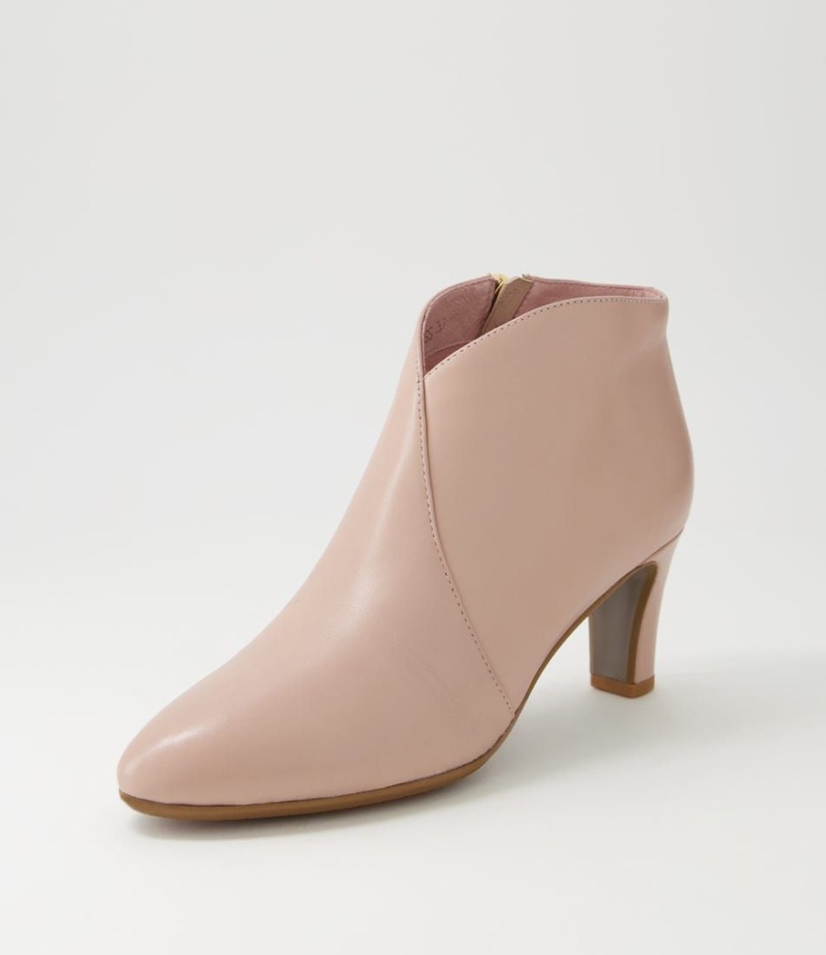 Shoes DJANGO & JULIETTE | Templess Nude Leather Ankle Boots