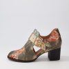 Shoes DJANGO & JULIETTE | Sanfort Vintage Metal Floral Leather Heels