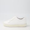 Shoes TOP END | Quempo White Leather Sneakers