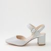 Shoes DIANA FERRARI | Lilsy Silver Metallic Suede Heels