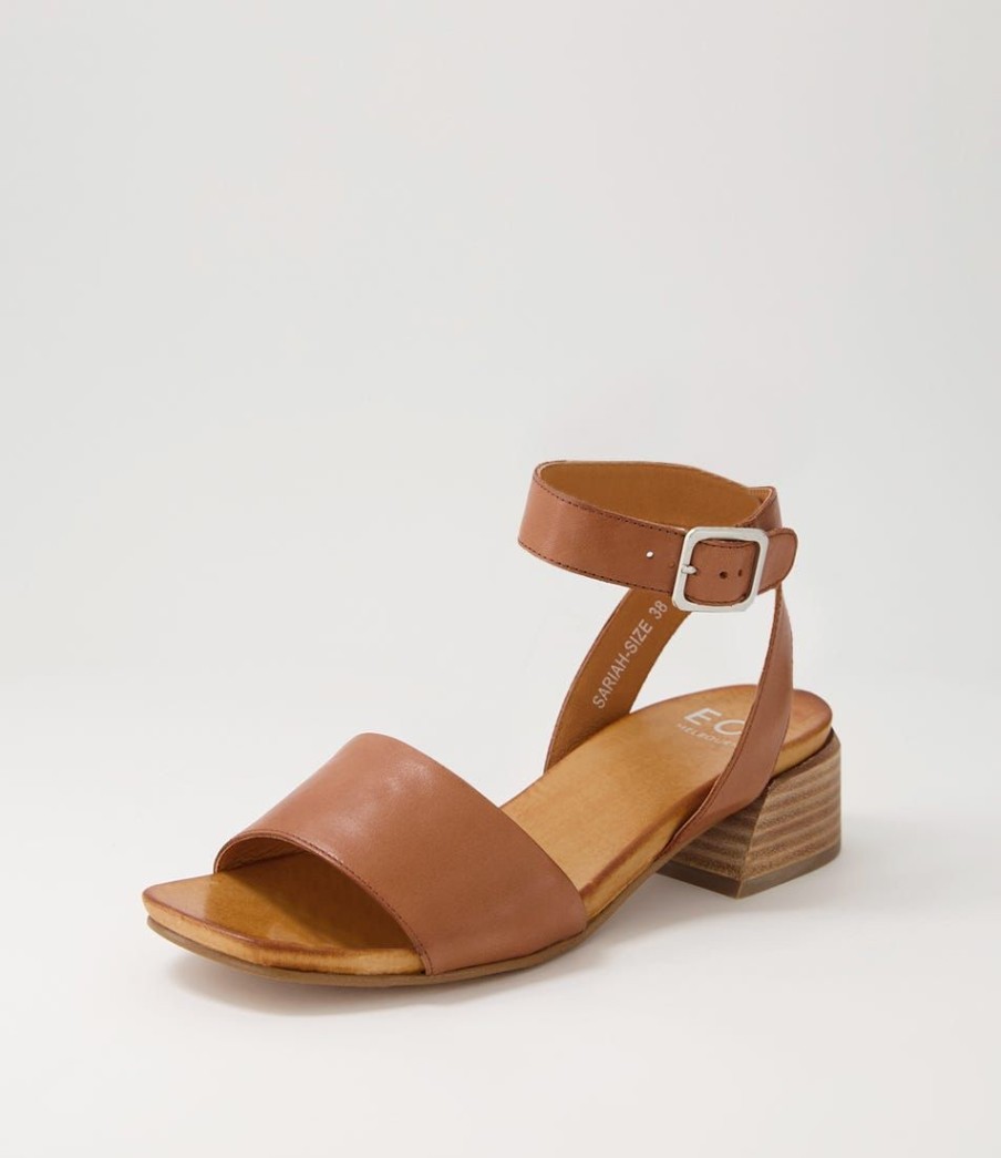 Shoes EOS | Sariah Brandy Leather Sandals