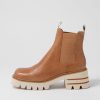 Shoes DJANGO & JULIETTE | Breda Tan Vanilla Box Leather Chelsea Boots