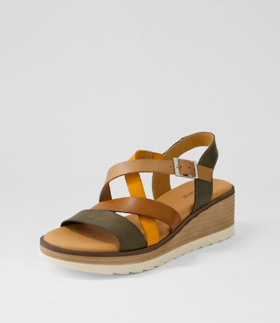 Shoes DIANA FERRARI | Jennifers Olive Multi Sandals