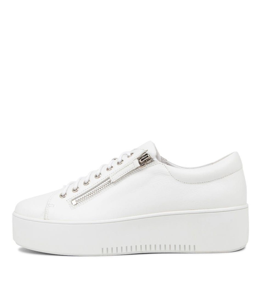 Shoes DJANGO & JULIETTE | Wolfie White Leather Sneakers Ws