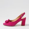 Shoes ZIERA | Alanah W Fuchsia Suede Sandals