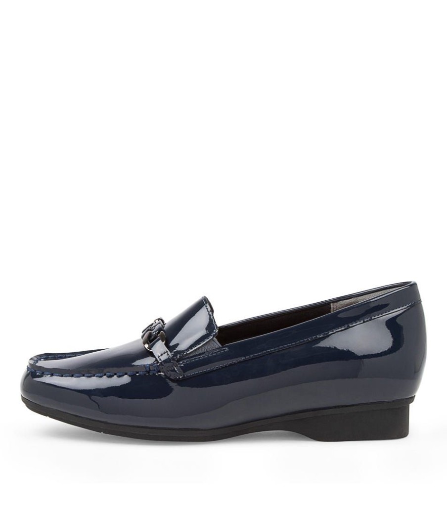 Shoes ZIERA | Fenders Xf Navy Patent Leather Loafer