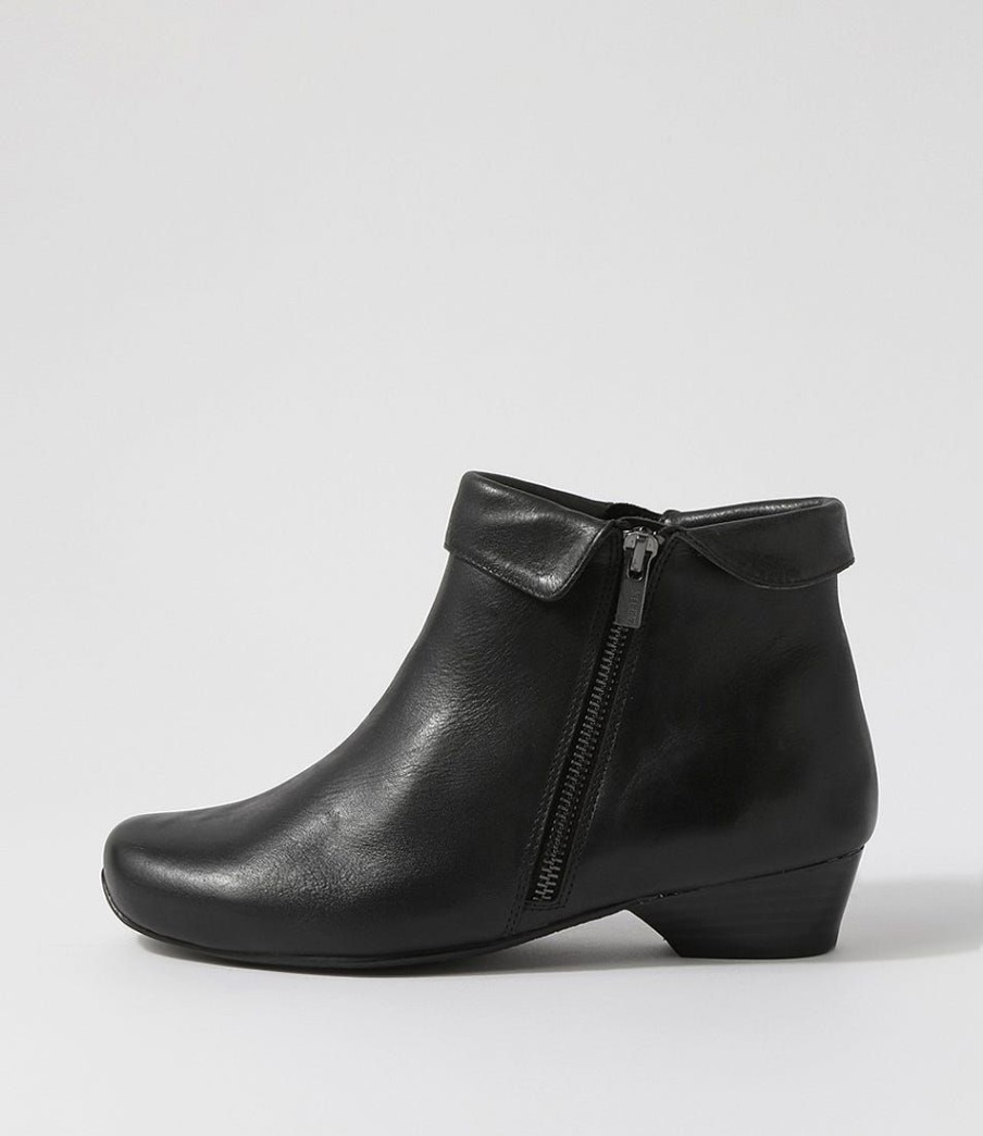 Shoes ZIERA | Cathal Xw Black Leather Ankle Boots