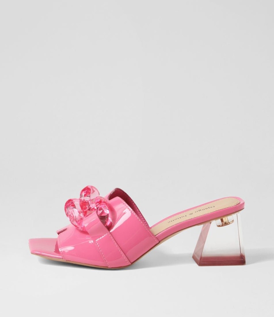 Shoes DJANGO & JULIETTE | Rulie Pretty Pink Patent Leather Mules