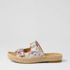 Shoes ZIERA | Kapila W Wild Flower Leather Espadrilles