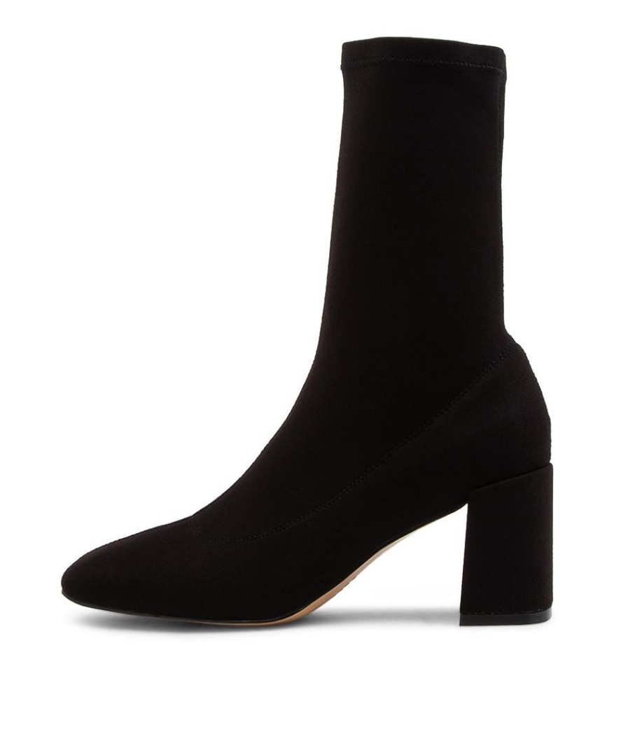 Shoes MOLLINI | Tellme Black Fabric Ankle Boots