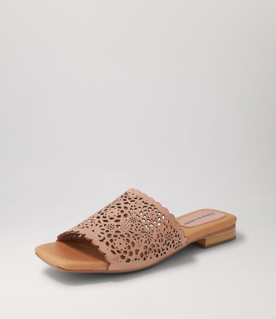 Shoes DJANGO & JULIETTE | Padore Blush Leather Slides