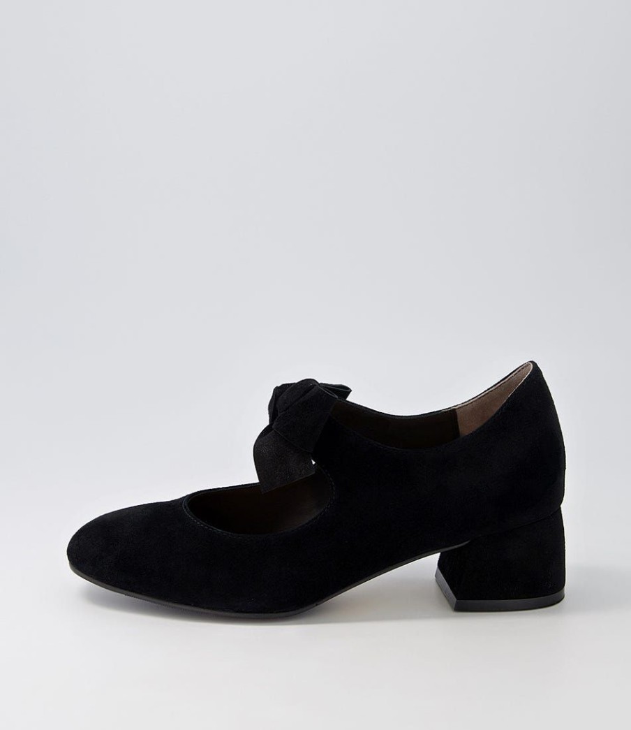 Shoes ZIERA | Zolly W Black Suede Heels