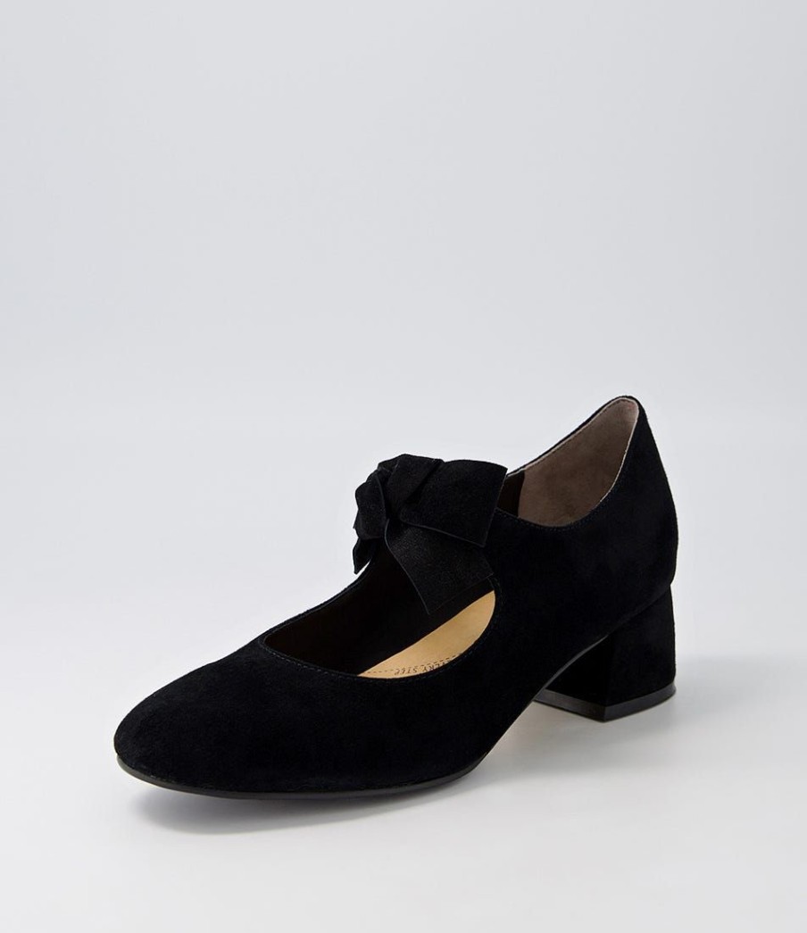 Shoes ZIERA | Zolly W Black Suede Heels