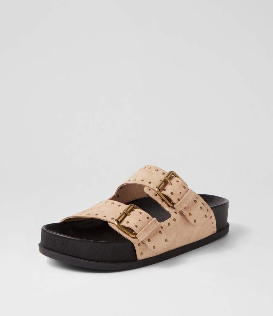 Shoes MOLLINI | Cafe Stone Suede Slides