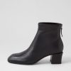 Shoes TOP END | Elliza Black Leather Ankle Boots