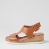 Shoes DJANGO & JULIETTE | Ippa Dark Tan Leather Espadrilles