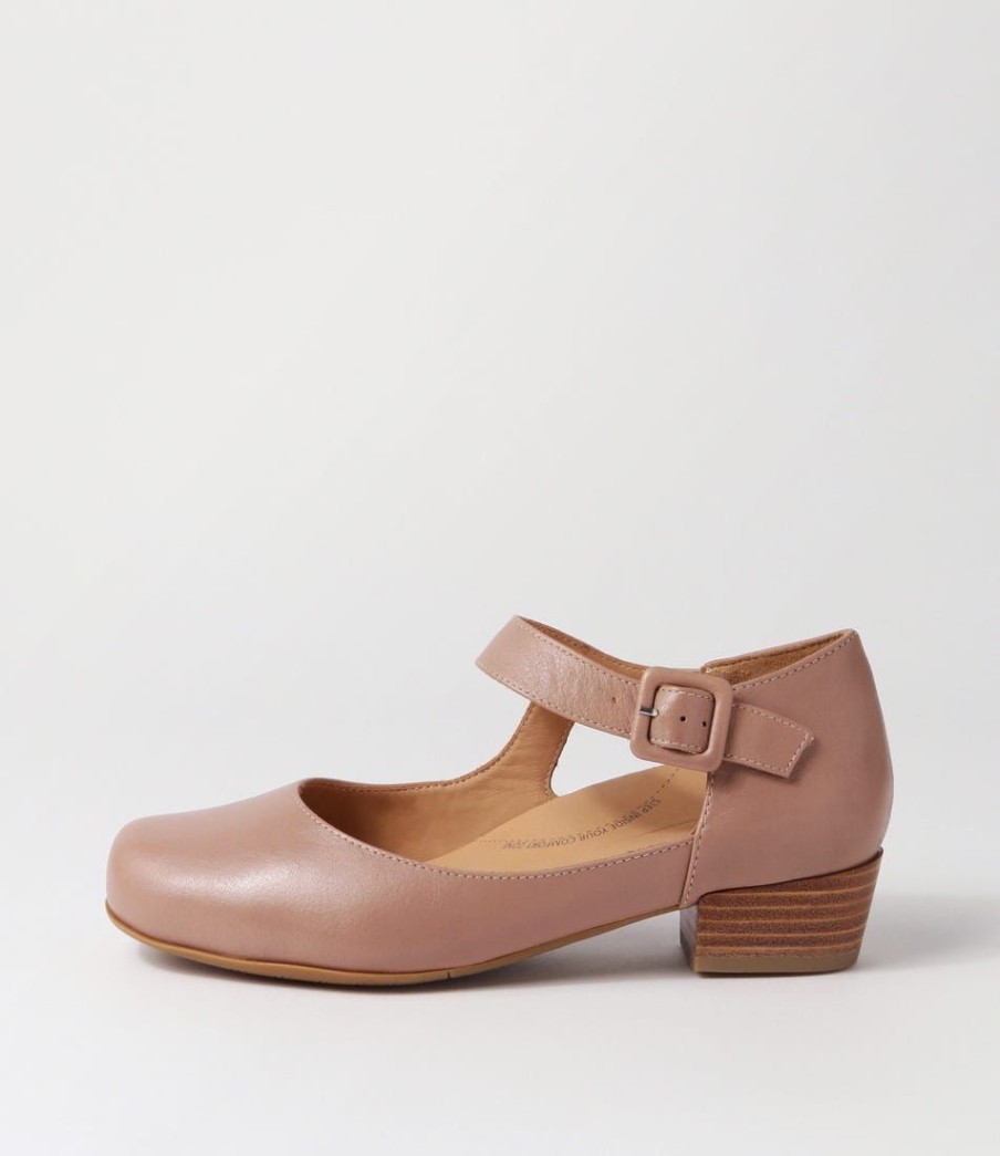 Shoes ZIERA | Qango Xw Cappuccino Leather Flat Shoes