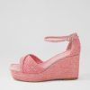 Shoes DJANGO & JULIETTE | Cotton Pink Synthetic Raffia Sandals