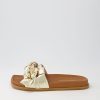 Shoes DJANGO & JULIETTE | Dakari Pale Gold Leather Slides