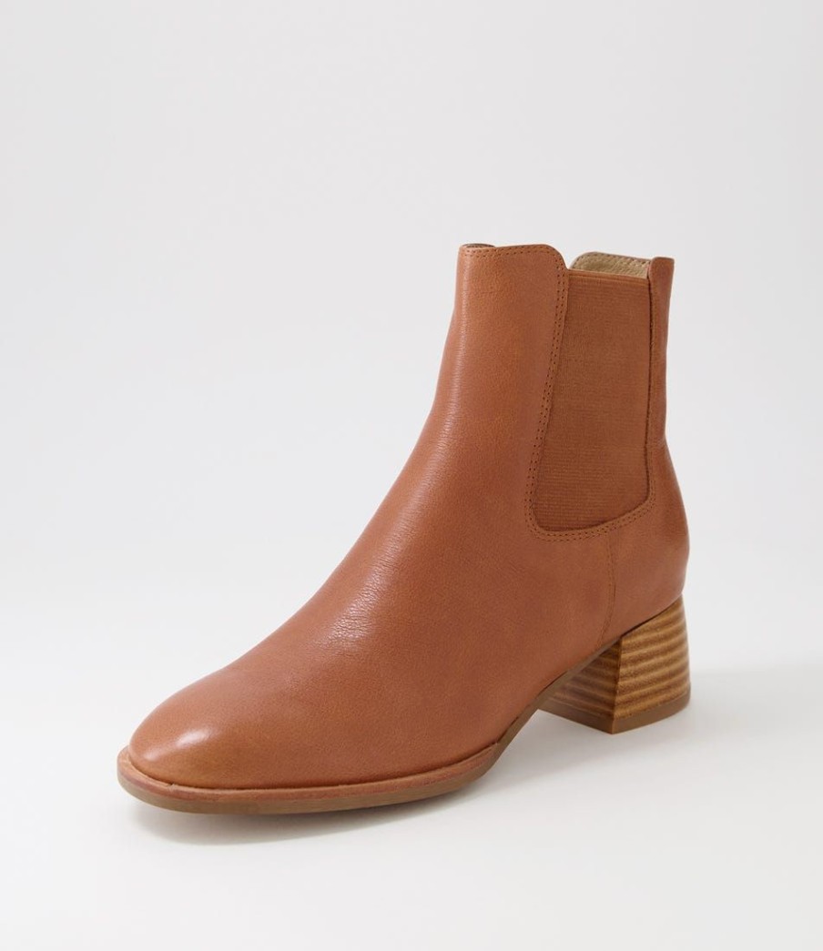 Shoes DJANGO & JULIETTE | Noyce Cognac Leather Chelsea Boots