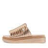 Shoes DJANGO & JULIETTE | Raena Camel Champagne Leather Slides