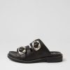 Shoes EOS | Ornate Black Leather Slides