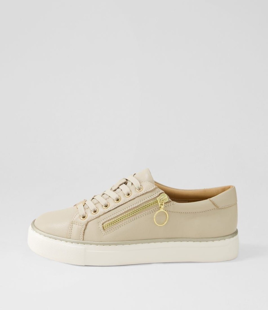 Shoes ZIERA | Pamela Xf Almond Leather Sneakers