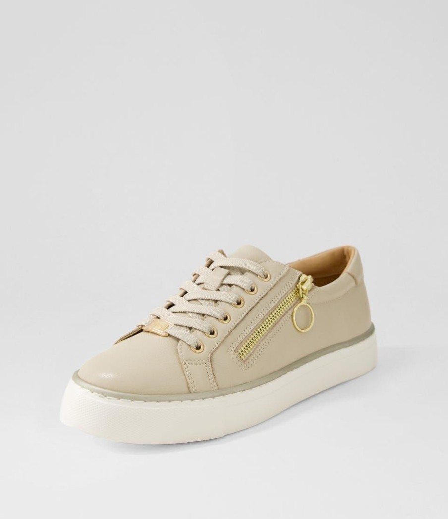 Shoes ZIERA | Pamela Xf Almond Leather Sneakers