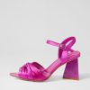 Shoes DJANGO & JULIETTE | Hivon Clear Fuchsia Satin Vinylite Leather Heels