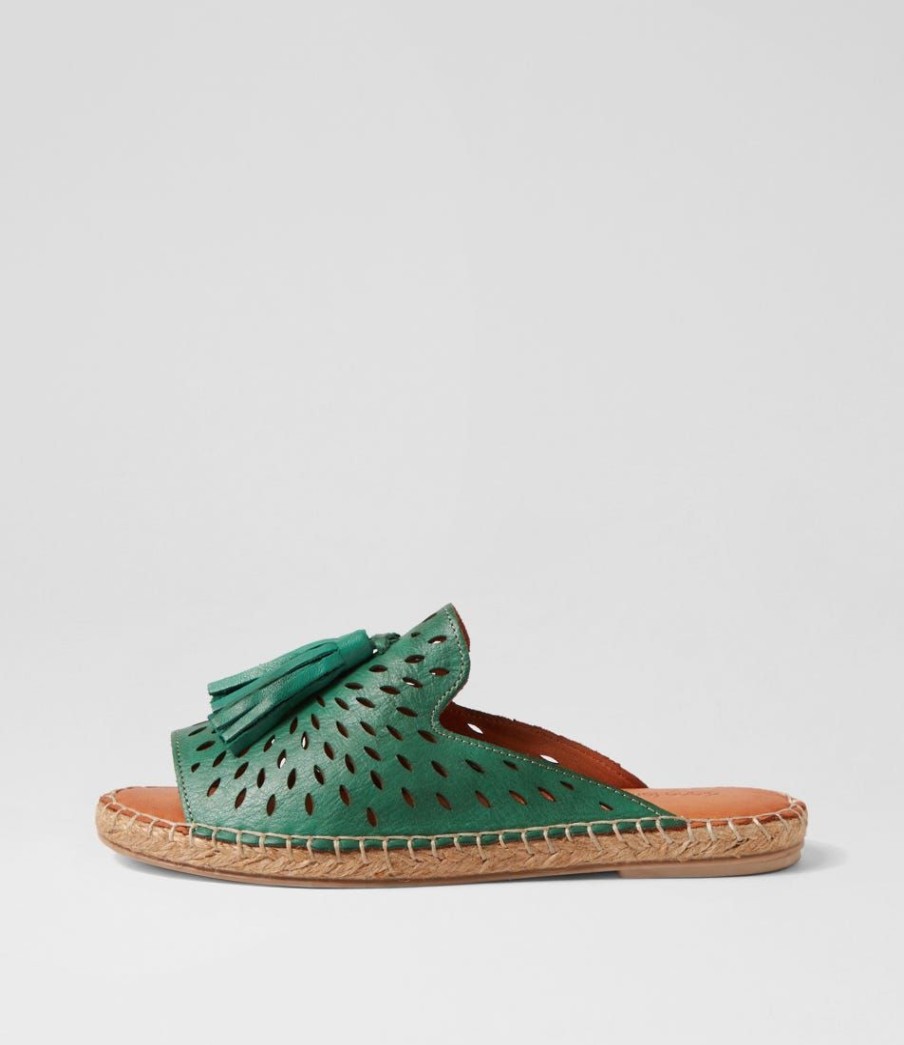 Shoes DIANA FERRARI | Pinetree Emerald Leather Sandals