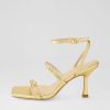 Shoes MOLLINI | Wova Gold Leather Sandals