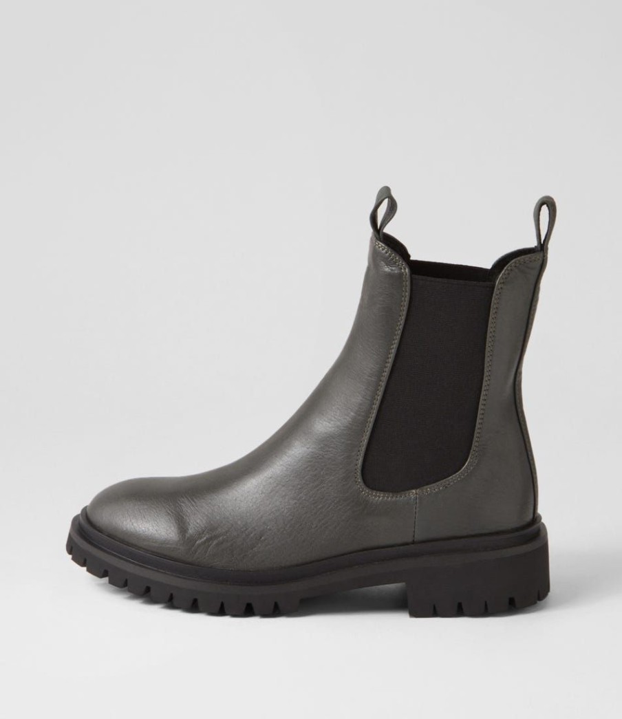 Shoes MOLLINI | Rocco Forest Black Leather Chelsea Boots