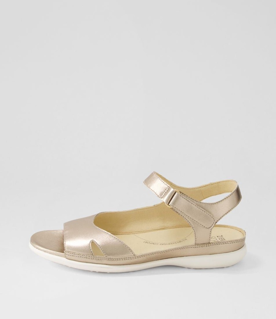 Shoes ZIERA | Babtal W Champagne Leather Sandals