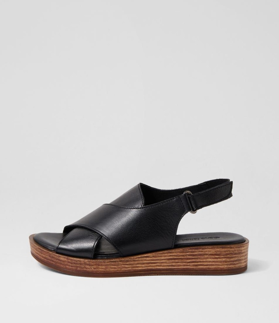 Shoes DIANA FERRARI | Anett Black Natural Leather Sandals