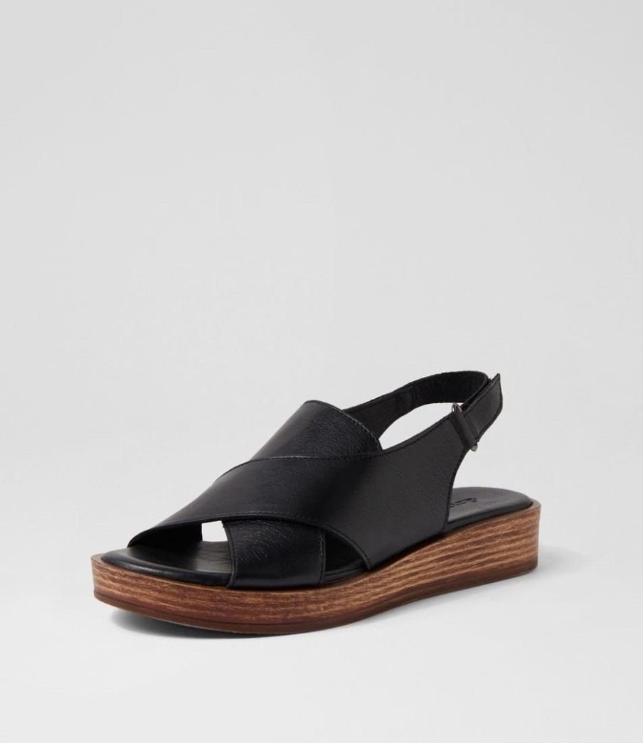 Shoes DIANA FERRARI | Anett Black Natural Leather Sandals