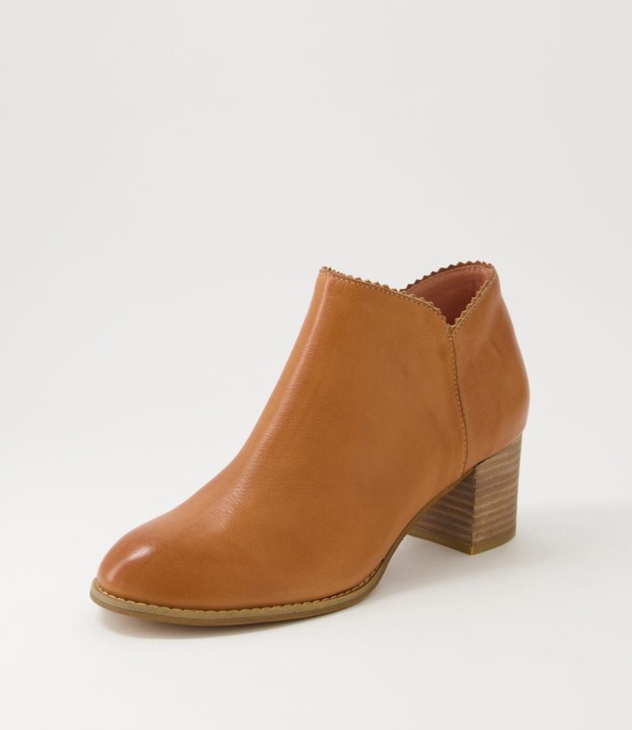 Shoes DJANGO & JULIETTE | Sharon Dark Tan Leather Ankle Boots