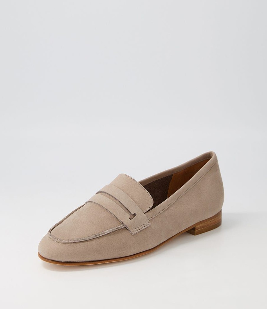 Shoes EOS | Coco Stone Leather Loafers